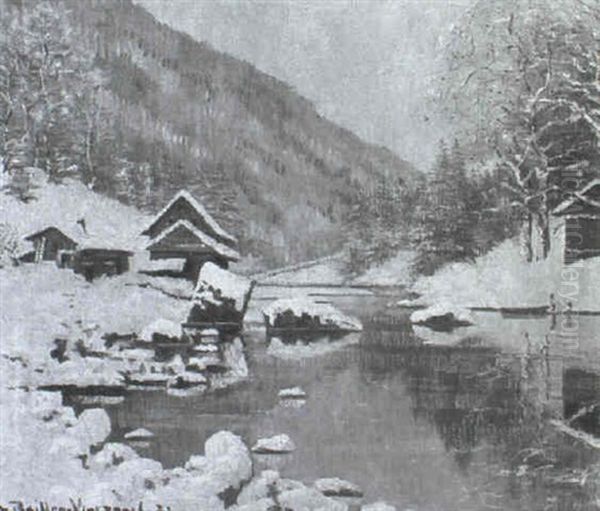 Le Doubs Oil Painting by Charles Baillon-Vincennes