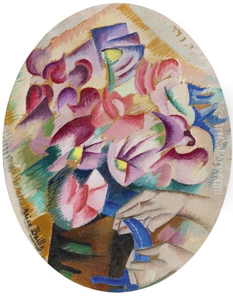 Bouquet Oil Painting by Alice Bailly