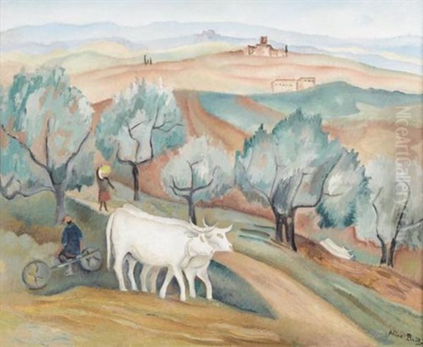 Paysage D'ombrie Oil Painting by Alice Bailly