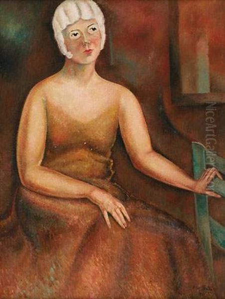 Jeune Femme A La Perruque by Alice Bailly