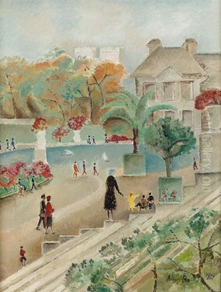 Promenades A Travers Paris - Matinee Brumeuse Oil Painting by Alice Bailly