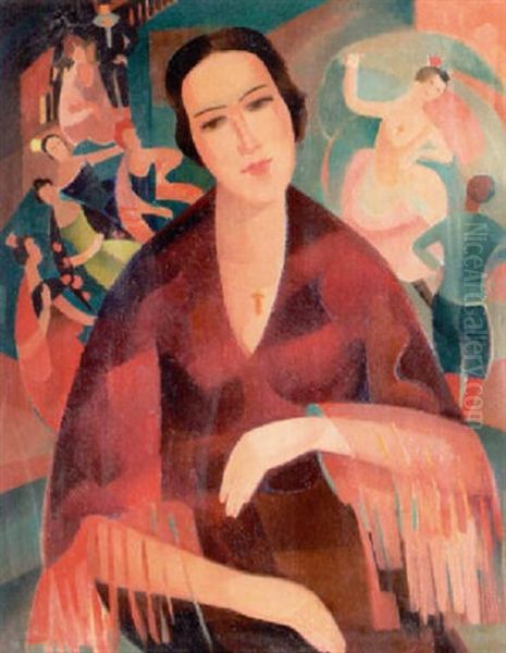 Frauenbildnis Oil Painting by Alice Bailly