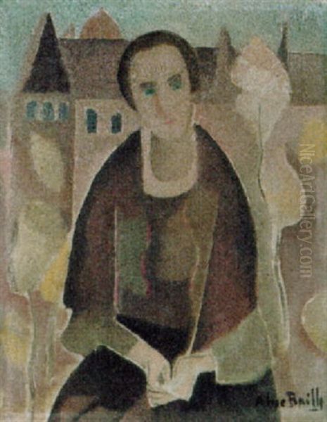 Sitzende Frau Oil Painting by Alice Bailly