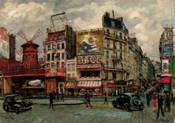 La Place Blanche Oil Painting by Alice Bailly