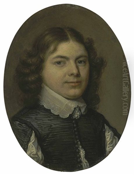 Portrait Of A Young Man, Bust-length Oil Painting by David Bailly