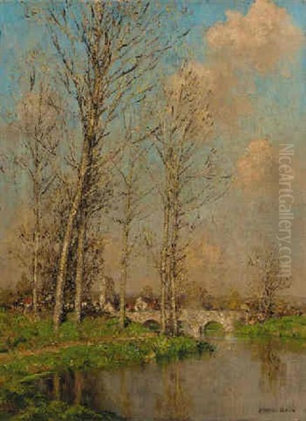 The Meandering River Oil Painting by Marcel Adolphe Bain