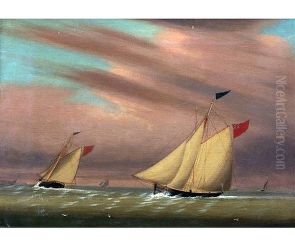 Seascape Oil Painting by Henry Baines