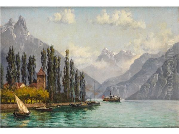 Urner See Oil Painting by William Baptiste Baird