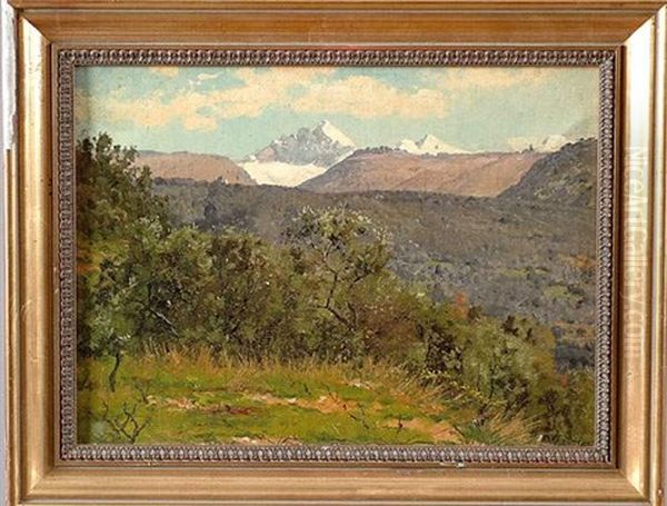 Vue De Montagne Oil Painting by William Baptiste Baird