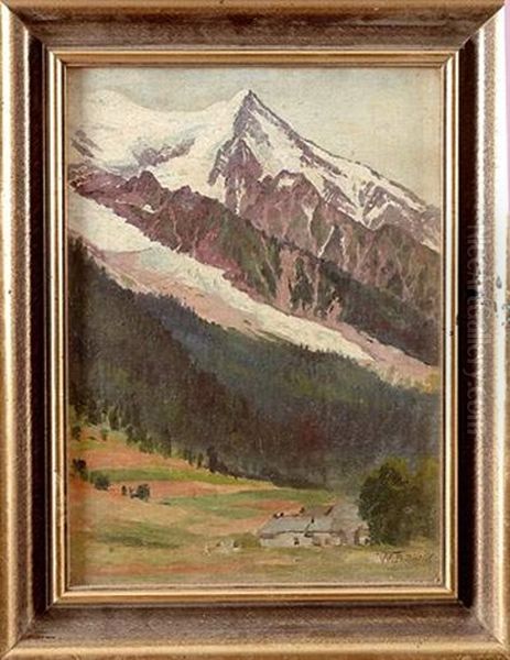 Chamonix Oil Painting by William Baptiste Baird