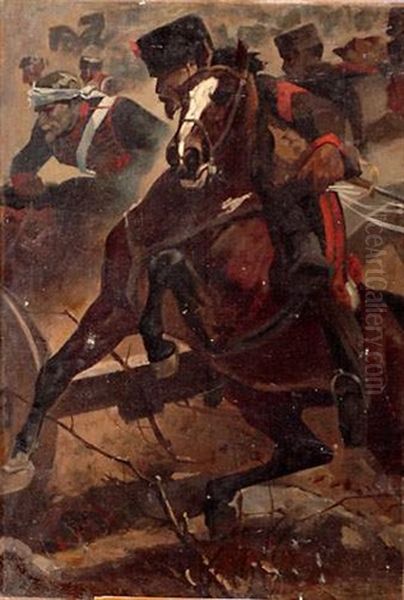 Charge De Cavalerie by William Baptiste Baird