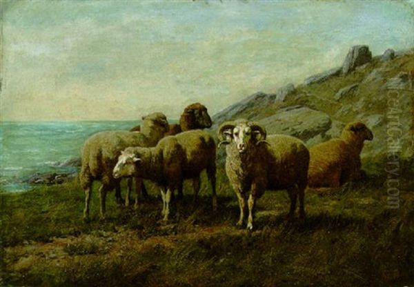 Keep Away From My Ewes Oil Painting by William Baptiste Baird