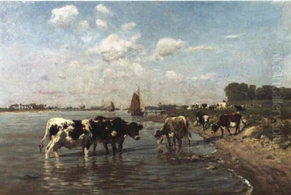 Sommer An Der Hollandischen Kuste Oil Painting by Hermann Baisch