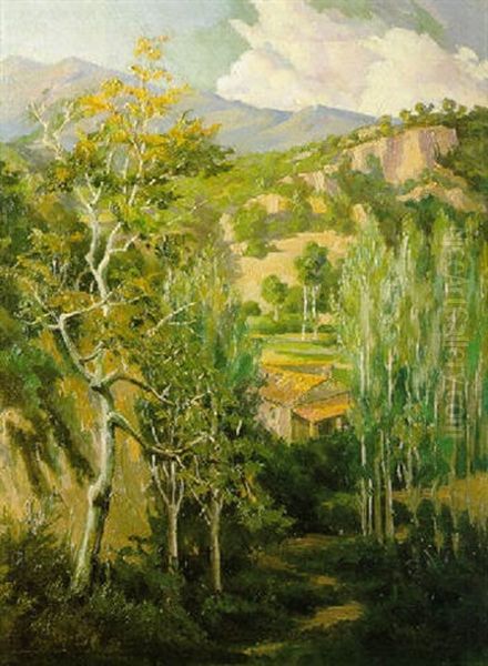 Paisaje De Montana Oil Painting by Juan Baixas-Garrate