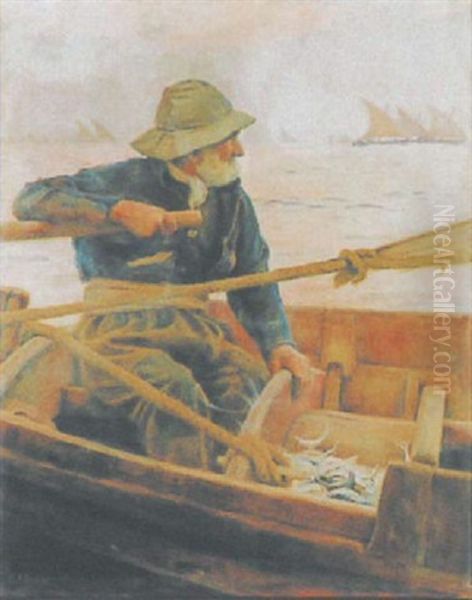 Lo Patro De La Barca Oil Painting by Dionisio Baixeras y Verdaguer