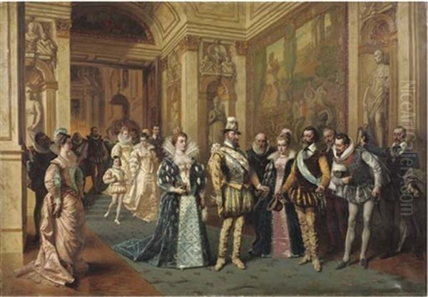 At The French Court by Ladislaus Bakalowicz