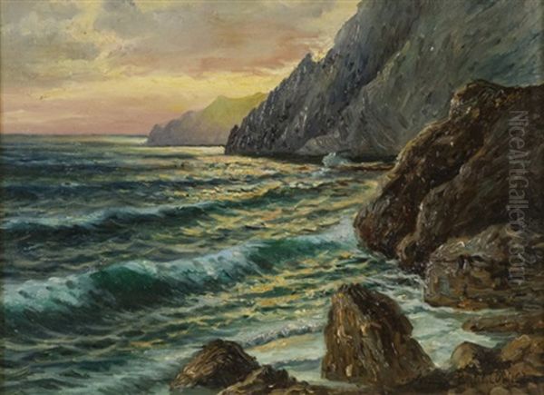 Scogliera Oil Painting by Stephan Wladislawowitsch Bakalowicz