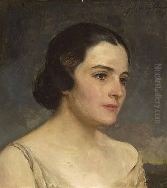 Portrait Of A Lady Oil Painting by John Quincy Adams