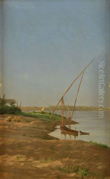 Gizeh-cairo Oil Painting by Stephan Wladislawowitsch Bakalowicz