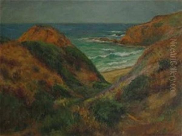 Pacific Coast Scene (+ 3 Others; 4 Works) Oil Painting by Elizabeth Gowdy Baker