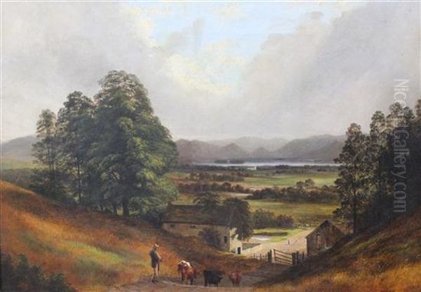 Derwentwater Oil Painting by Samuel Henry Baker