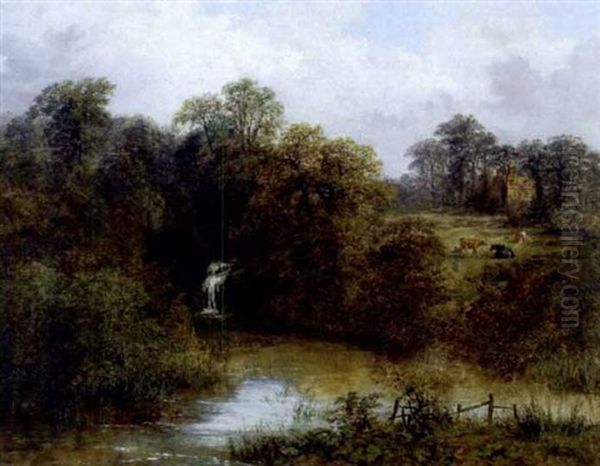 Landscape At Birchill Oil Painting by Samuel Henry Baker