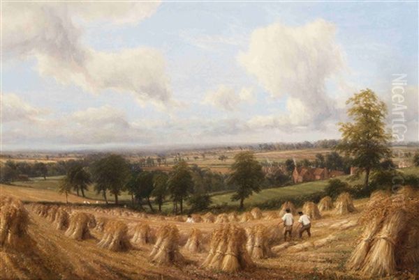 A Worcester Ford Oil Painting by Thomas Baker