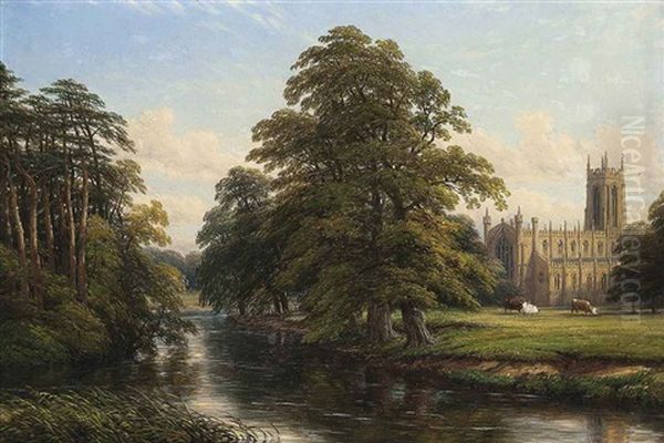 Hampton Lucy Oil Painting by Thomas Baker