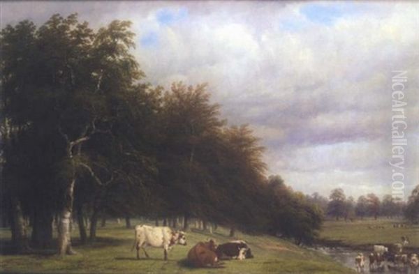 Stoneleigh Park Oil Painting by Thomas Baker