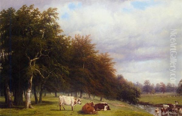 Stoneleigh Park Oil Painting by Thomas Baker