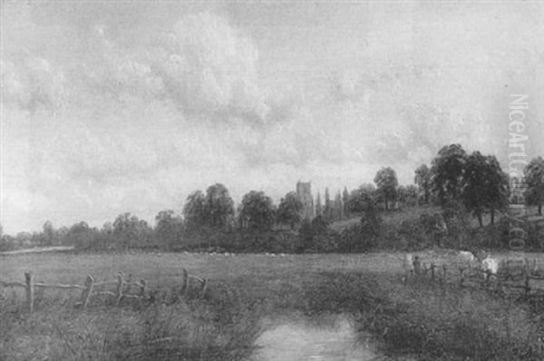 Bubbenhall, Warwickshire Oil Painting by Thomas Baker