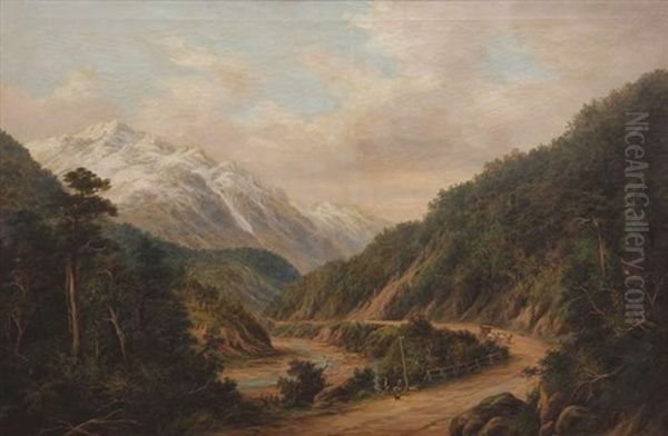 Otira Gorge Oil Painting by William George Baker