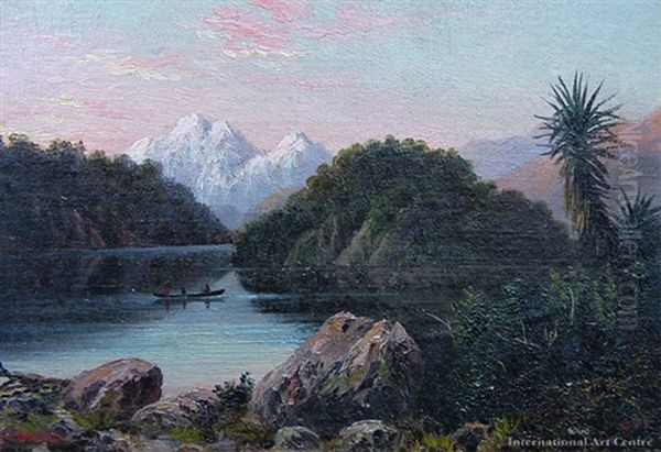 Lake Wanaka Oil Painting by William George Baker