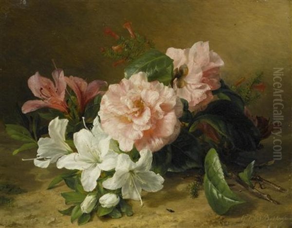 Blumenstilleben Oil Painting by Gerardina Jacoba van de Sande Bakhuyzen