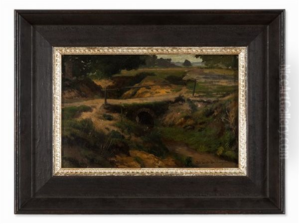 Landscape Oil Painting by Julius Jacobus Van De Sande Bakhuyzen