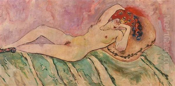 Nudo Femminile Oil Painting by Leon Bakst