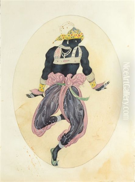 Untitled (costume Design) Oil Painting by Leon Bakst