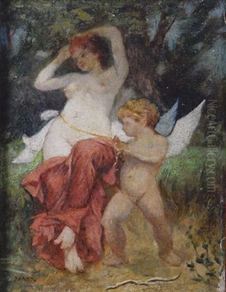 Venus Et L'amour Oil Painting by Leon Bakst