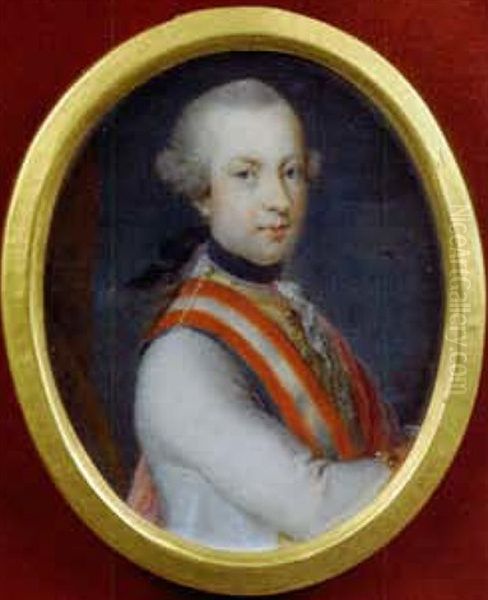 Portrait Des Kaisers Joseph Ii. In Uniform Oil Painting by Lorenzo Balbi