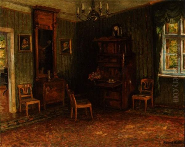 An Interior Scene Oil Painting by Robert Balcke