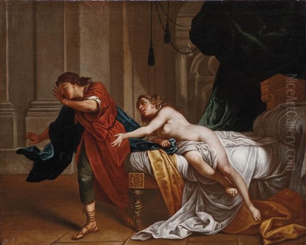 Joseph Und Die Frau Des Potiphar Oil Painting by Lazzaro Baldi