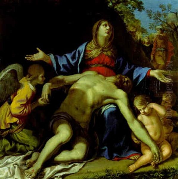 The Pieta Oil Painting by Pietro Paolo Baldini