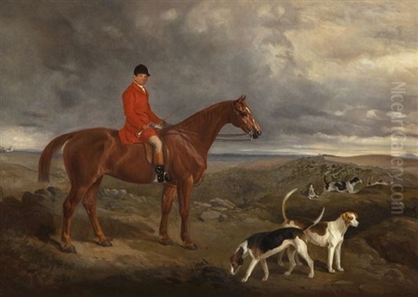 The Hunt Oil Painting by James Walsham Baldock