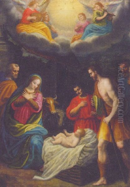 The Adoration Of The Shepherds Oil Painting by Giovanni (Il Cosci) Balducci