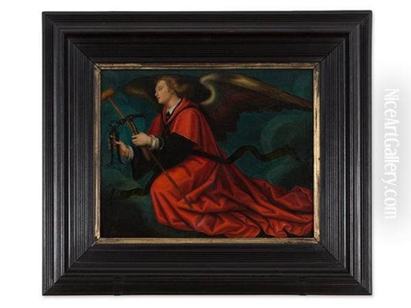 Angel With Arma Christi Oil Painting by Hans Baldung