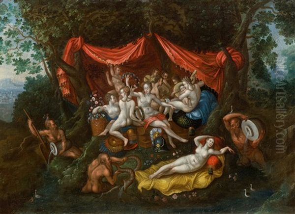 The Education Of Bacchus Oil Painting by Hendrik van Balen the Elder