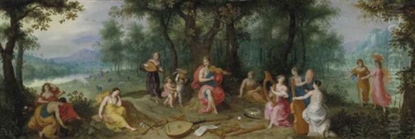 Apollo And The Muses by Hendrik van Balen the Elder