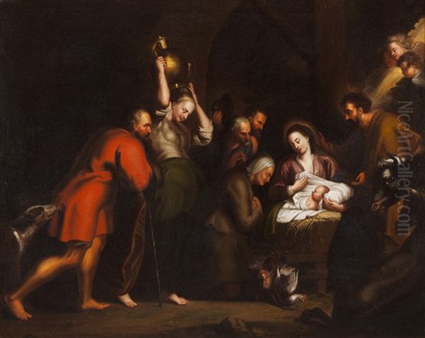 Adoration by Hendrik van Balen the Elder