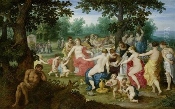 Odysseus Und Nausicaa Oil Painting by Hendrik van Balen the Elder