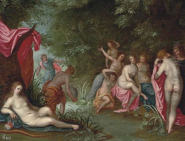 Diana And Actaeon by Hendrik van Balen the Elder